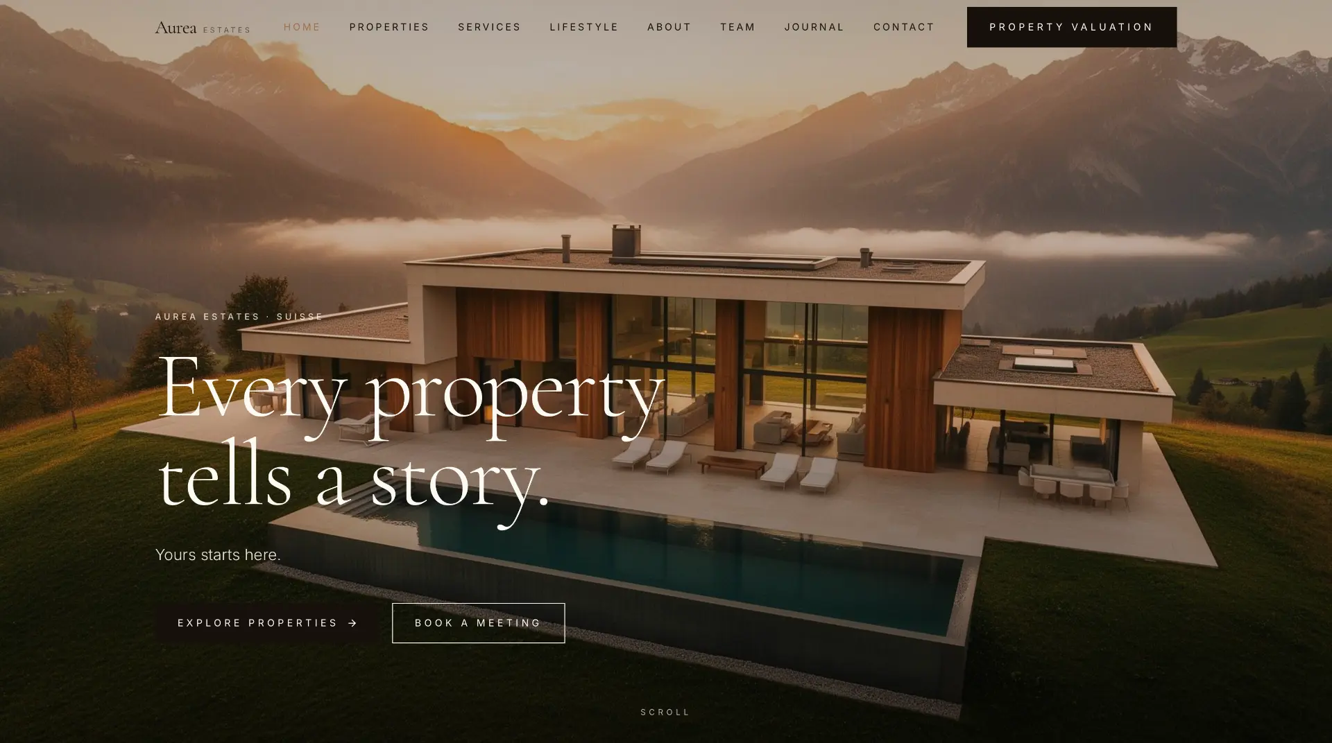 Nouvelle version premium du site Aurea Estates